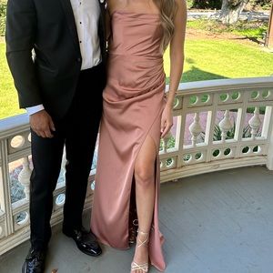 Elegant Dusty Rose Gown